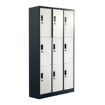 Locker Casillero Metalico 3 cuerpo/9 puertas batientes LCK-09. - Imagen 2