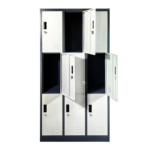 Locker Casillero Metalico 3 cuerpo/9 puertas batientes LCK-09. - Imagen 3