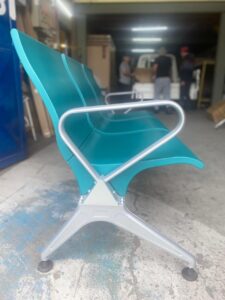 Silla de visita fija estilo sencillo Con Respaldar y apoya brazos E52-3VERDE