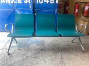 Silla de visita fija estilo sencillo Con Respaldar y apoya brazos E52-3VERDE - Imagen 2