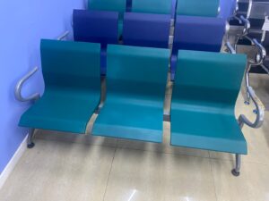 Silla de visita fija estilo sencillo Con Respaldar y apoya brazos E51-3VERDE