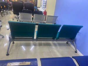 Silla de visita fija estilo sencillo Con Respaldar y apoya brazos E51-3VERDE - Imagen 5