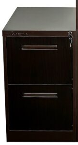 Kardex Metalico de 2 cajones con transferencia de veta de madera KAR-02