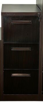 Kardex Metalico de 3 cajones con transferencia de veta de madera KAR-03