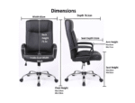 Silla Oficina Hogar Ergonomico Ejecutivo Comodo Cyber Computacion A-9010 - Imagen 6