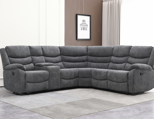Sofa Seccional tipo L reclinableRR5044BF 52LC+52R+61N
