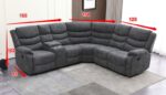 Sofa Seccional tipo L reclinableRR5044BF 52LC+52R+61N - Imagen 4